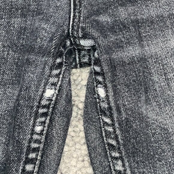 MOTHER SUPERIOR THE TOM CAT CHEW BLACK JEANS in OF CATS and KINGS WASH W24 L24 - Picture 4 of 15